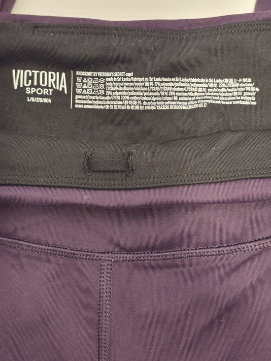 Victoria's Secret Sport Plum High-Rise Capri Mesh Leggings - Picture 2 of 5